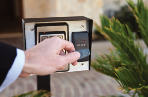 Key fob proximity reader for automatic gate access