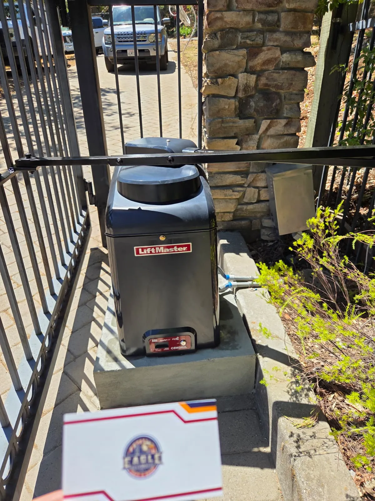 Gate opener replacement on a San Anselmo driveway gate